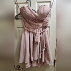 Mori Lee Blush Strapless Dress